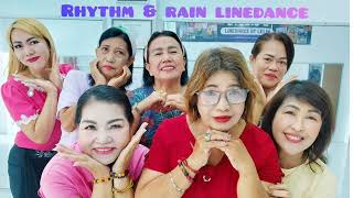 Rhythm amp Rain Line danceChoreo by Kim Ray demo by Class Manis Manjah LLD [upl. by Cordy]