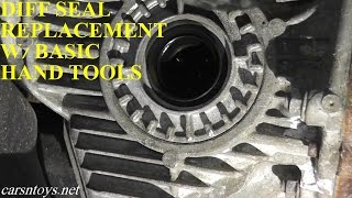 Differential Seal Replacement with Basic Hand Tools [upl. by Rika107]