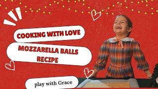 Easy Baked Mozzarella Balls Recipe  Fun and Cheesy Snack with Grace [upl. by Atnoek491]