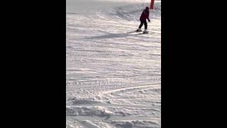 Ski in Chamrousse 1750 piste bleu [upl. by Einnahc134]