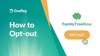 HOW TO OPT OUT OF FAMILYTREENOW VIDEO GUIDE BY ONEREP [upl. by Annaiviv]