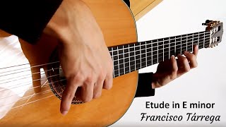 Francisco Tárrega  Etude in E minor  Classical Guitar [upl. by Barcroft]