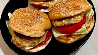 ভেজিটেবল বার্গার । Veggie Burger Recipe [upl. by Orihakat131]