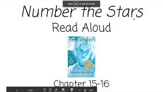 Number the Stars Chapter 15 amp 16 Read Aloud [upl. by Letram]