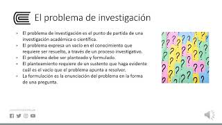 Tema y problema de investigación [upl. by Hsepid473]