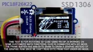 SSD1306 I2C 3D Spinning amp Analog gauge [upl. by Lorelei222]