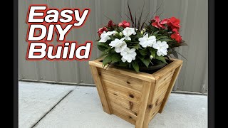 Easy DIY Planter Box Build  How to Build a Planter Box  Cedar Planter Box [upl. by Saberhagen]