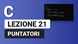 Puntatori  C Tutorial Italiano 21 [upl. by Annam600]