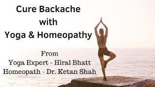 Backache Treatment कमर दर्द by Yoga Expert  Hiral Bhatt amp Homeopath  Dr Ketan Shah [upl. by Kcerb]