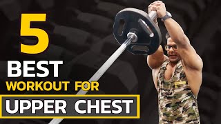 How to Get Bigger Upper Chest  5 Best Upper Chest Workout  Yatinder Singh [upl. by Rem741]