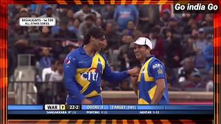 Sachin Blasters vs Warne Warriors 1st t20 match highlights [upl. by Anayrb]