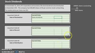 Stock Dividends  Journal Entries [upl. by Doti]