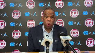 UNC Basketball Hubert Davis PostSMU Press Conference [upl. by Rifkin]