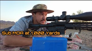 AR15 22quot 6 ARC 105gr Berger Hybrid Handloads  1000 Yards  Too easy😎 [upl. by Walkling]