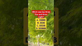 Which one has three five and three eight shorts find iqtest search [upl. by Ennairol]