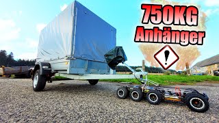 Kann der 8x8 XMAXX einen 750KG ANHÄNGER ZIEHEN  EXTREM TEST [upl. by Dalpe675]