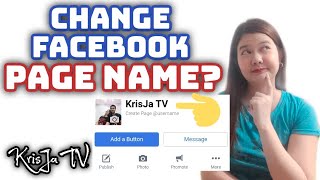 How to Change Facebook Page Name  Paano Magpalit ng Pangalan sa Facebook Page [upl. by Tarrsus325]