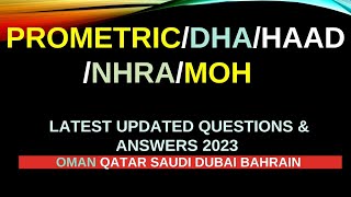 Latest saudi prometric exam questions and answers for nurses 2023 [upl. by Niroc]