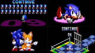 Sonic Continue Screen Evolution [upl. by Stanzel108]