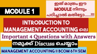 Module 1  Introduction To Management Accounting  Management Accounting  Bcom 3rd Year [upl. by Ardra908]