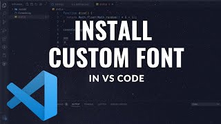 How to Add a Font Family to Visual Studio Code [upl. by Atolrac]