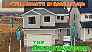 HOME TOUR of the ARROWWOOD in Just 1 Minute  Saratoga Springs UTAH hometour utahhomes [upl. by Trainor66]