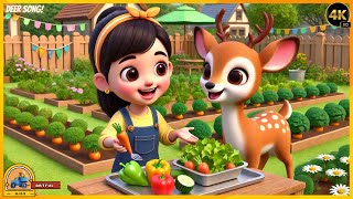 Deers Vegetable Cart Song 🌿🦌  Healthy amp Fun Kids Song 🎶 [upl. by Elinore]