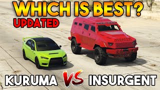 GTA 5 ONLINE  INSURGENT VS KURUMA ARMORED WHICH IS BEST ARMORED VEHICLE [upl. by Akeyla]