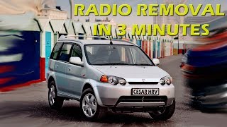 Honda Hrv Radio Removal Tutorial [upl. by Niwhsa]