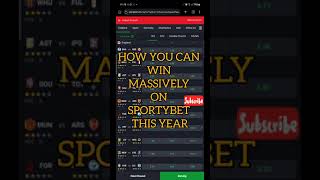 How To Win Massively On SportyBet This Year [upl. by Stacia]