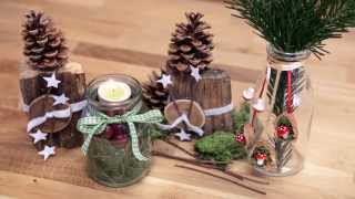 Weihnachtsdeko basteln aus Naturmaterialien  active beauty DIY [upl. by Tine]