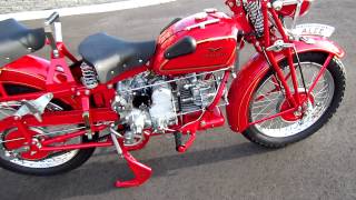 Moto Guzzi Alce 500 kick start [upl. by Onailimixam491]