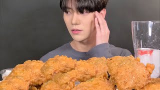 SUB메이플버터갈릭치킨 MUKBANG 먹방 ASMR 광희 Garlic Chicken Korean eating sound Korean mukbang 네고왕 eatingshow [upl. by Lauretta373]