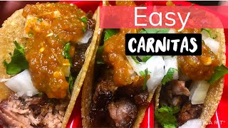 Carnitas on the Stovetop  Super Easy Recipe  carnitas easyrecipes dinnerrecipes carnitastacos [upl. by Ezeerb]