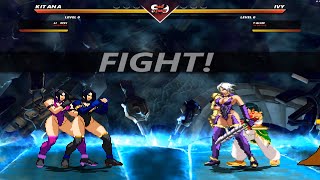 Kitana\Li Mei vs Ivy\Talim  MORTAL KOMBAT vs SOULCALIBUR [upl. by Ennovad]