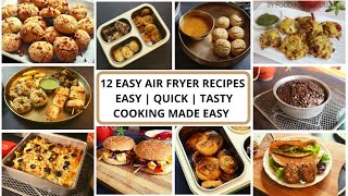 12 Must Try Airfryer recipes  How to use airfryer for cooking  What is airfryer Oven  tiffin [upl. by Etnauj503]