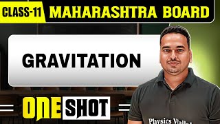 GRAVITATION IN 1 SHOT  Physics  Class11th  Maharashtra Board [upl. by Annawad]