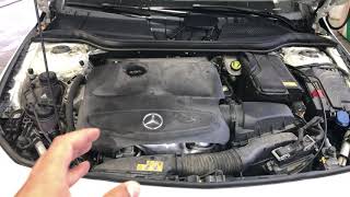 Where to add coolant  MercedesBenz CLA [upl. by Arihsak]