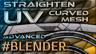 Straighten UV  Curved Object  Avoid Stretching 🔶 Bender 3D Tips amp Tutorial [upl. by Anwahsal886]