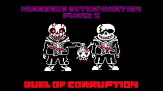 Mirrored Determination InsanitySans VS Last Breath Sans Phase 3  Duel of Corruption [upl. by Akimal]