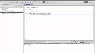 Eclipse Java Hello World Introduction Tutorial [upl. by Hnirt840]