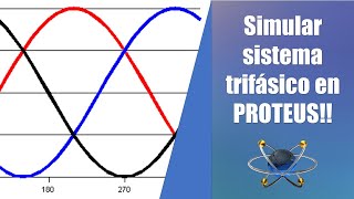 Simular sistema trifasico en PROTEUS  ESTRELLA o DELTA  fácil y rápido [upl. by Jess659]