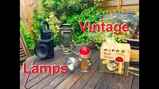 DuBEnG Antique Lamps Old Train Lanterns Vintage Pifco Torch Flashlight Russell Hobbs Railway Lamp [upl. by Coltun]