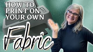 How to PRINT on your own FABRIC  EASY DIY PROJECT [upl. by Mcquoid]