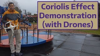 Coriolis Effect Demonstration with Drones [upl. by Kiele]