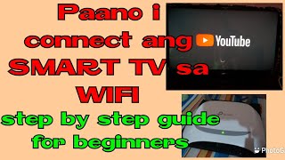 PAANO ICONNECT ANG WIFI SA SMART TV [upl. by Brunhild]