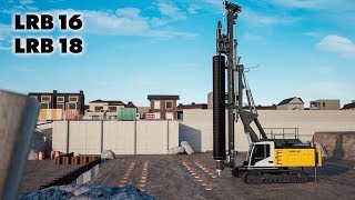 Liebherr  New piling and drilling rigs LRB 16 amp LRB 18 [upl. by Yar]