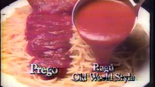 Prego over Ragu  Pasta Sauce Commercial  Its in There 1989 [upl. by Emylee]