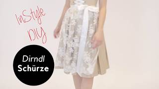 DIY Tutorial Dirndl Schürze selber nähen [upl. by Nagar]