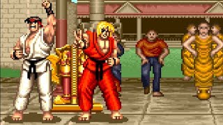 Street Fighter II SNES Playthrough [upl. by Nodnnarb]